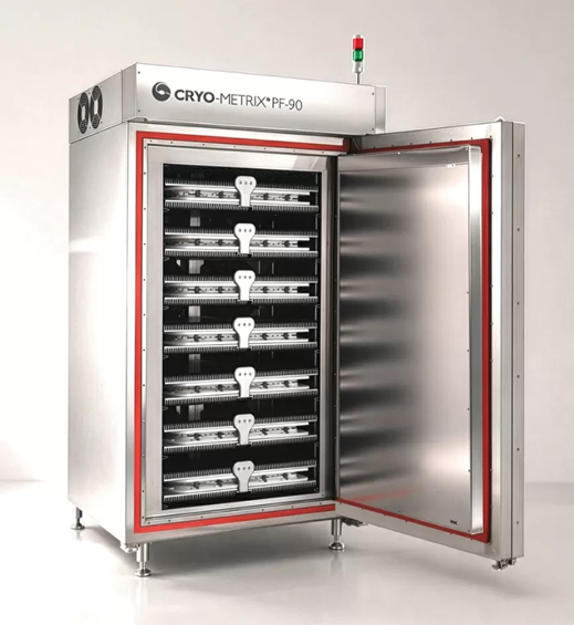 Cryometrix PF-90 Combines Blast and Plate Freezing in One System